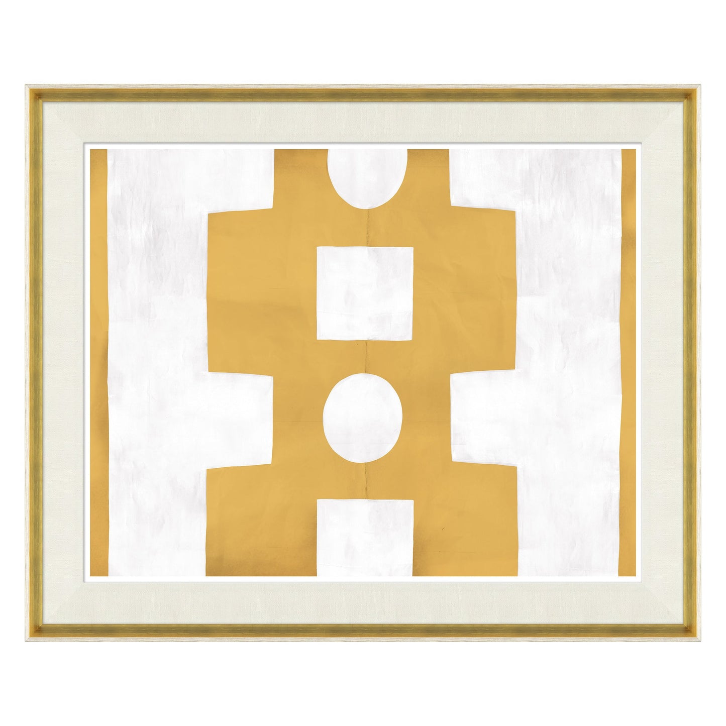 Paule Marrot, Abstrait jaune et blanc (Var. 1)