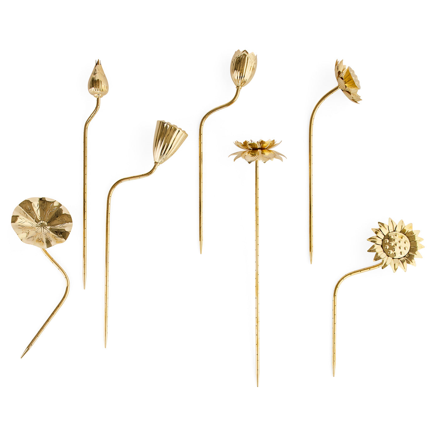 Bouquet de fleurs en laiton