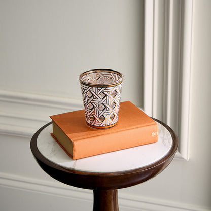 Service de verres en vannerie