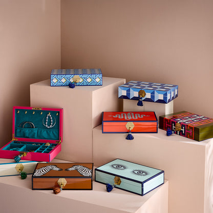 Coffret à bijoux en laque tressée