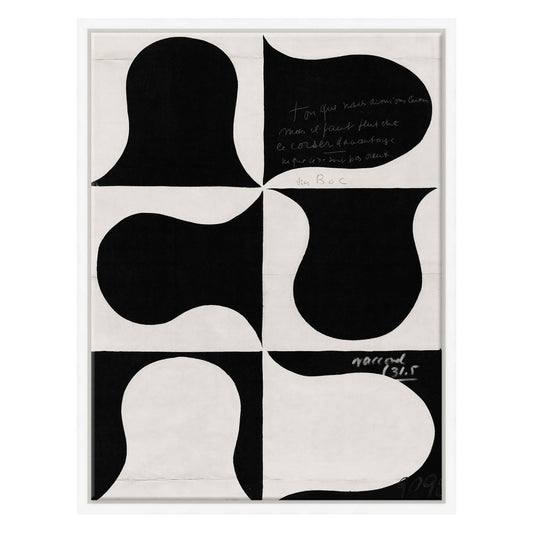 Paule Marrot, Abstrait noir et blanc (Var. 1)