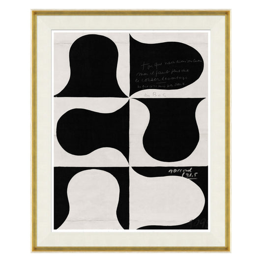 Paule Marrot, Série abstraite en noir et blanc 1 (Var. 3)