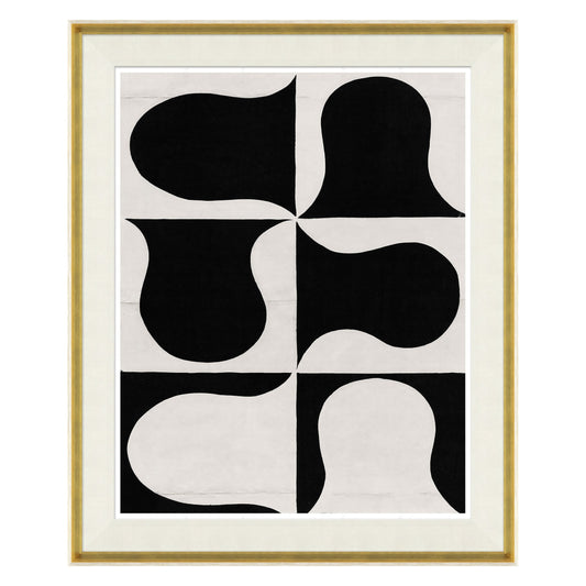 Paule Marrot, Série Abstraite Noir et Blanc 2 (Var. 2)