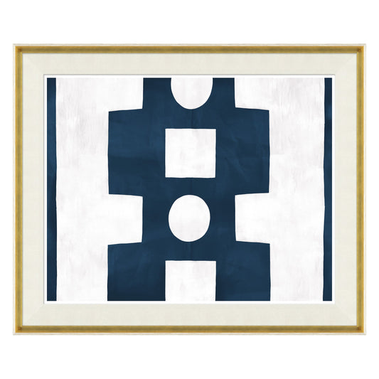 Paule Marrot, Abstrait bleu et blanc (Var. 2)