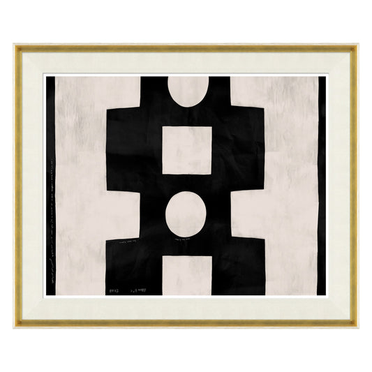 Paule Marrot, Blanc et Noir Abstrait (Var. 2)