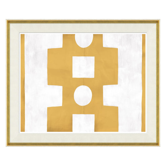 Paule Marrot, Abstrait jaune et blanc (Var. 1)