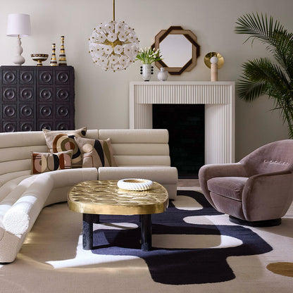 Lampe de table en travertin Halo