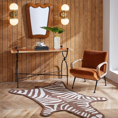 Tapis tissé plat zèbre