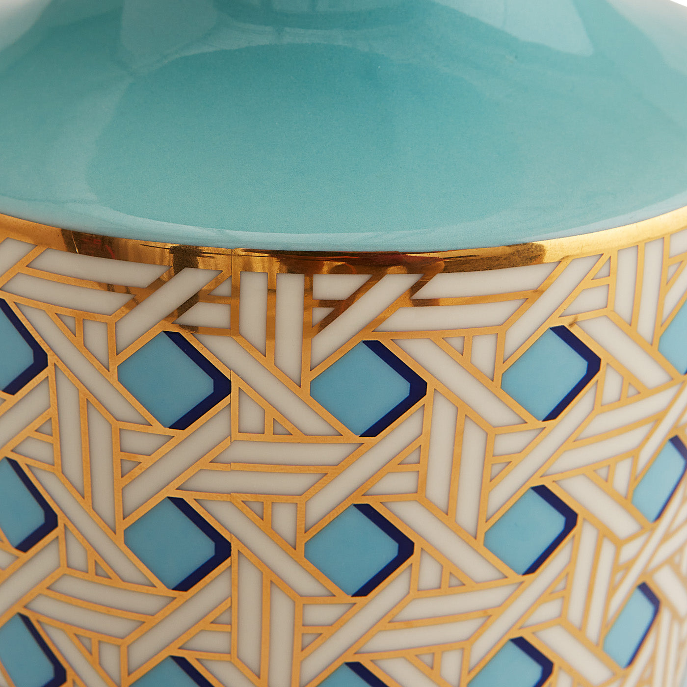 Vase manchette en panier tressé