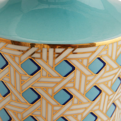 Vase manchette en panier tressé
