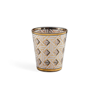 Service de verres en vannerie