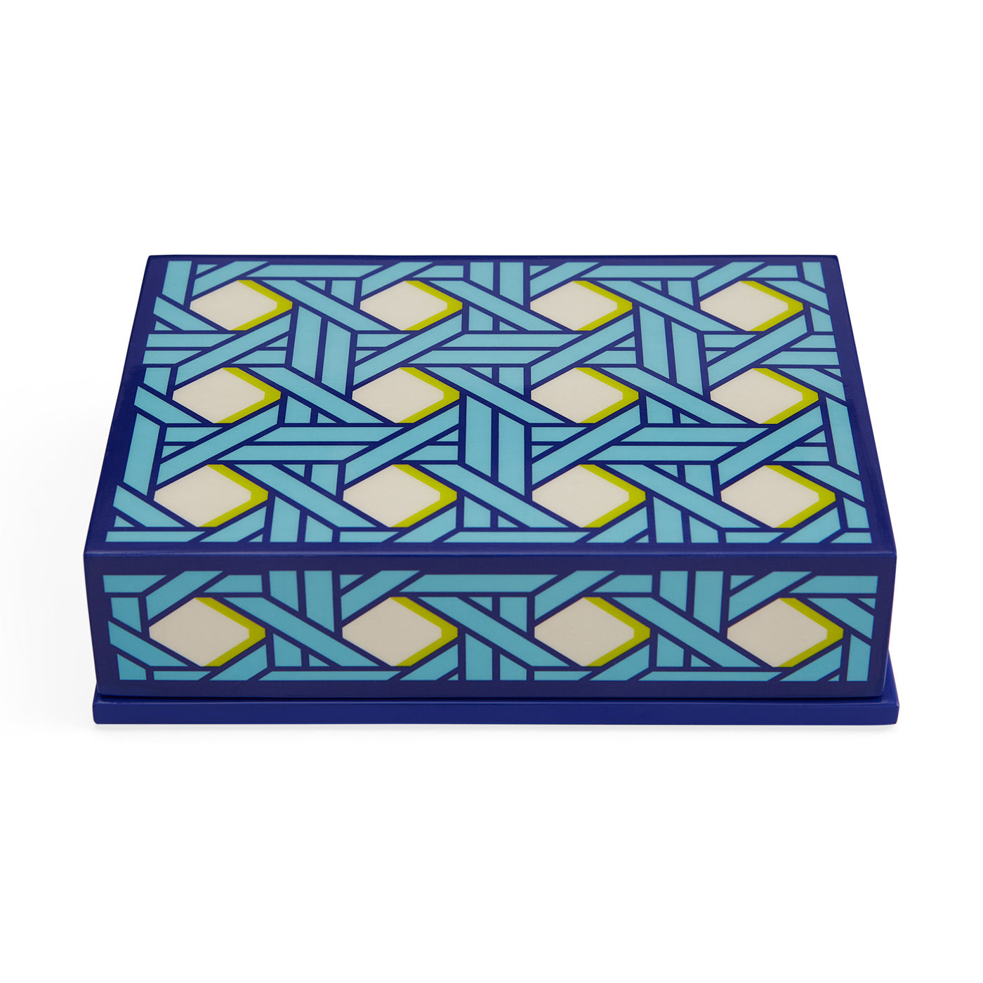 Ensemble de cartes laquées Basketweave