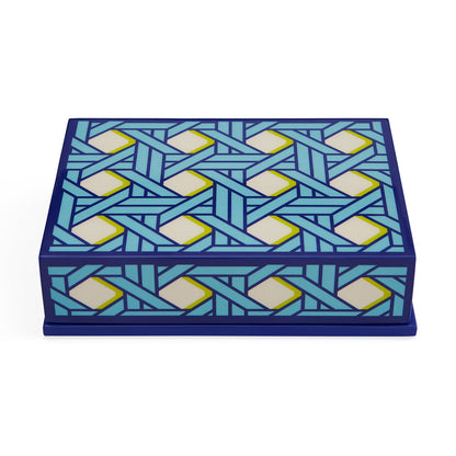 Ensemble de cartes laquées Basketweave