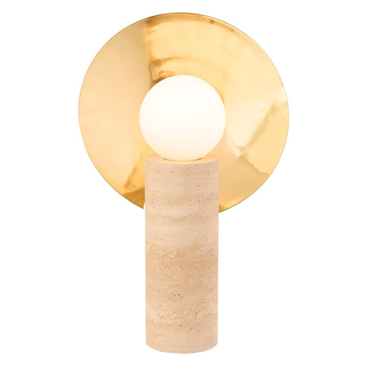 Lampe de table en travertin Halo